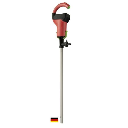 FLUX Drum Pump, Polypropylene, 27" Long, Battery Operated Motor, 100 Watts Power 24-ZORO0045